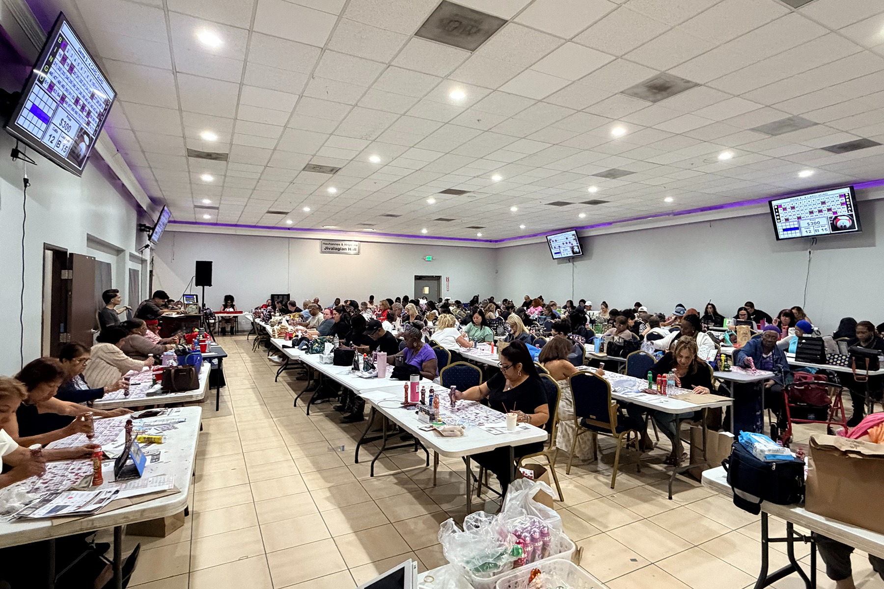 A full Live Love Play Bingo session in Pasadena