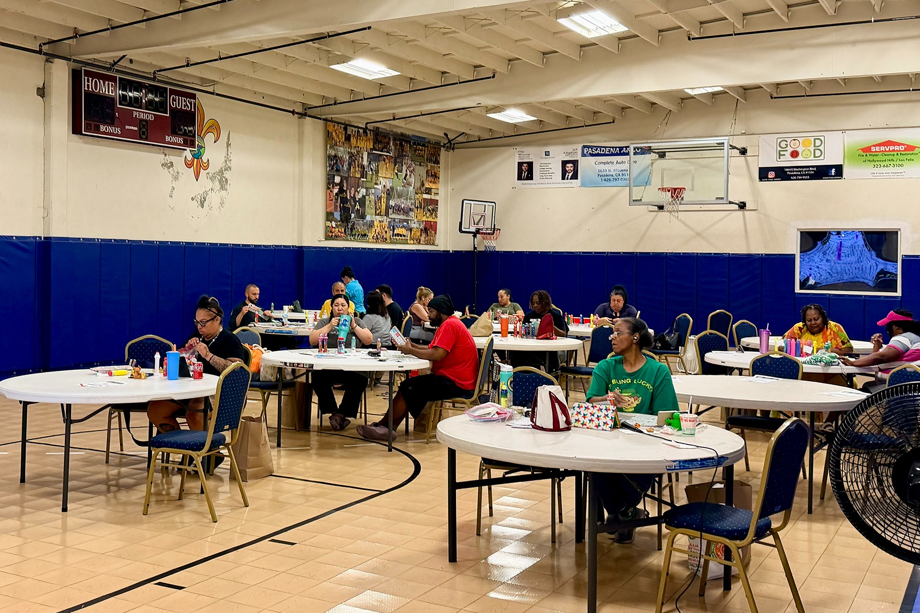 Players gathered for a Live Love Play Bingo session